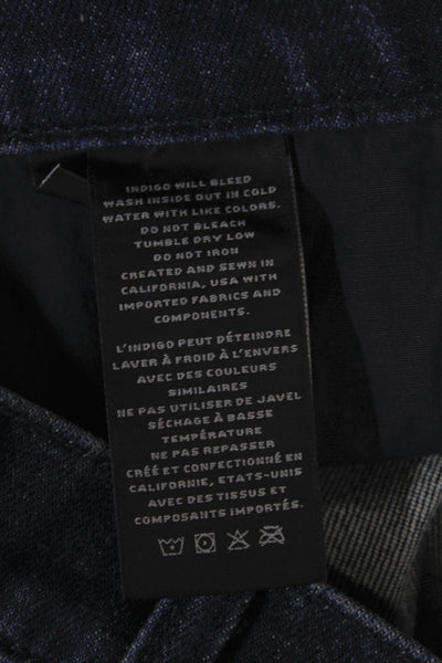 J Brand Womens Wide Leg Dark Blue Denim Jeans Mid Rise Size 30