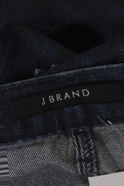 J Brand Womens Wide Leg Dark Blue Denim Jeans Mid Rise Size 30