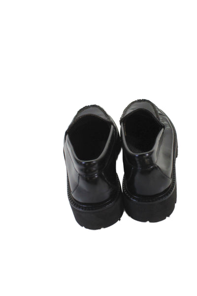 Weejuns Womens Leather Slip On Penny Loafers Black Size 6.5M