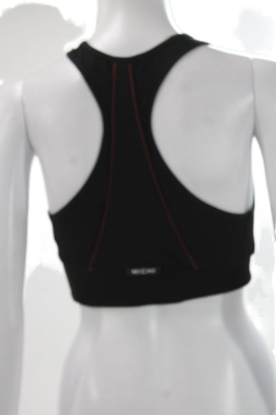 Michi Womens Pullover Sports Bra Black Red Size Extra Small