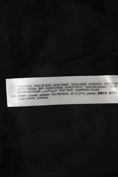 Zara Women Pleated Mini Skort Black Knee Length Size L