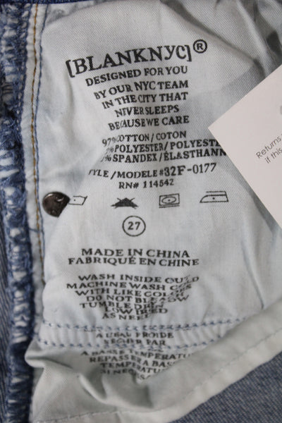 BLANKNYC Womens Light Blue Mini Trumpet Skirt Size 27