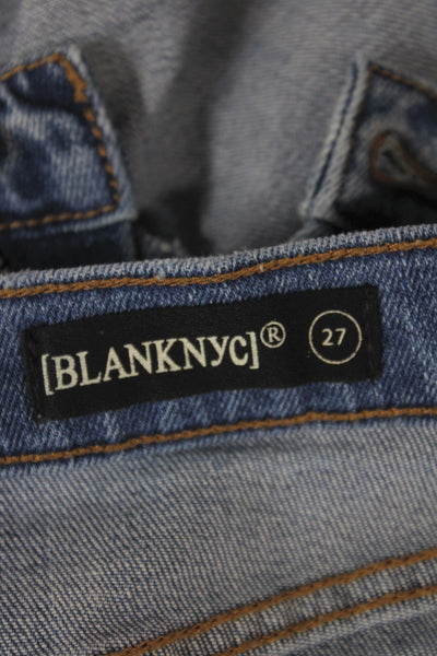 BLANKNYC Womens Light Blue Mini Trumpet Skirt Size 27