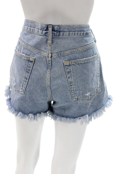 Agolde Unisex 90s Light Blue 100% Cotton Shorts Size 29