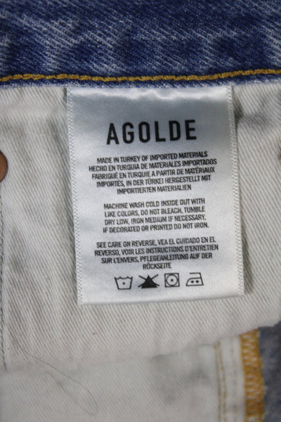 Agolde Unisex 90s Light Blue 100% Cotton Shorts Size 29