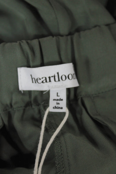 Heartloom Unisex Cargo Shorts Green Cotton Army Size L