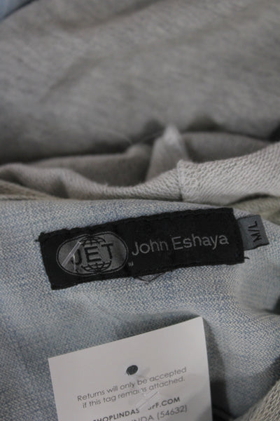 Jet John Eshaya Womens Gray Collared Button Jacket 90s Cotton Lycra Size M