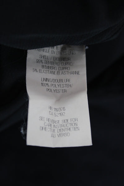 Helmut Lang Women Bodycon Pencil Dress Black V-Neck Short Sleeve Petite Size S