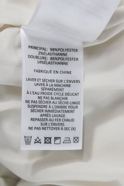Significant Other Women White Bodycon Slip Dress Mini Zip Polyester Size 4
