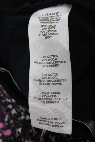 Frame Women Other Pants Black Button Cotton Modal Petite Size 23