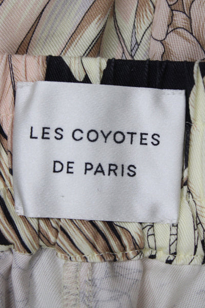 Les Coyotes De Paris Girls Button Front Floral Shirt Shorts Set White Pink 16