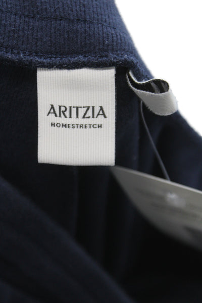 Aritzia Unisex Sweatpants Dark Blue Drawstring Cotton Size S