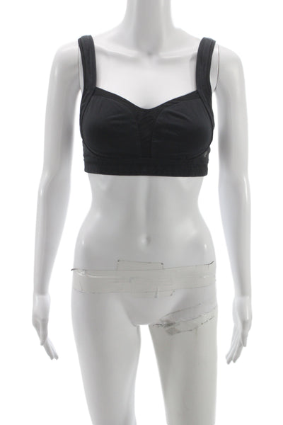 Lululemon Womens Mesh Detail Pullover Sports Bra Black Size 34 C