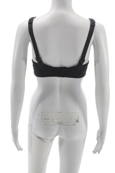 Lululemon Womens Mesh Detail Pullover Sports Bra Black Size 34 C