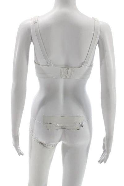 Lululemon Womens Mesh Inset Sports Bra White Size 34 C