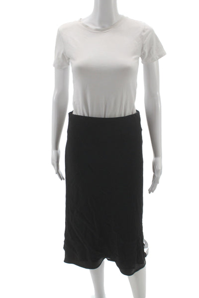 Reformation Womens Straight Pencil Skirt Black Knee Length Size 6