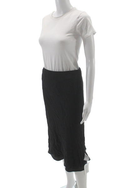 Reformation Womens Straight Pencil Skirt Black Knee Length Size 6