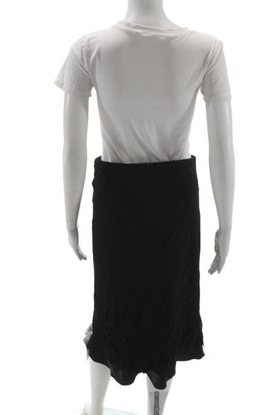 Reformation Womens Straight Pencil Skirt Black Knee Length Size 6