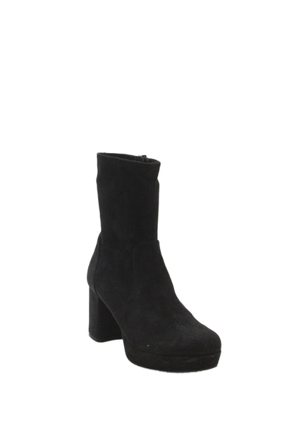 Kenneth Cole Reaction Womens Georgia Stretch Ankle Boots Black Size 7.5 Medium