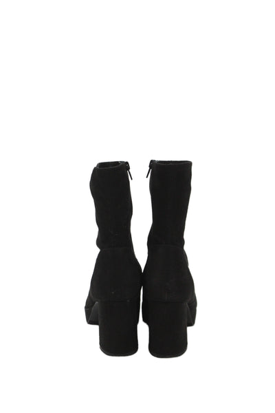 Kenneth Cole Reaction Womens Georgia Stretch Ankle Boots Black Size 7.5 Medium