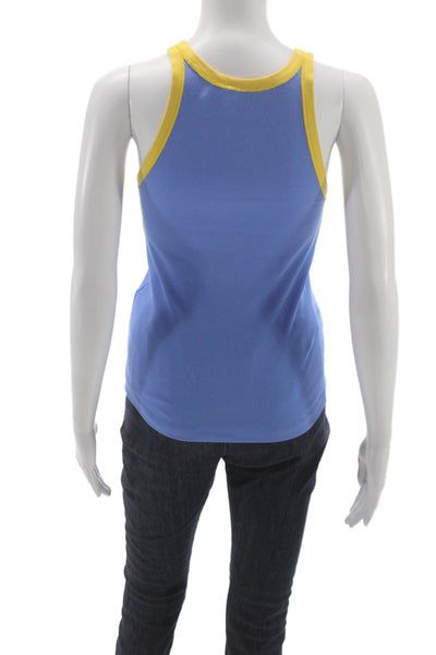 Polo Ralph Lauren Women Ringer Tank High Neck Blue Size S