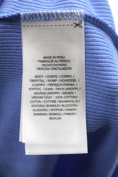 Polo Ralph Lauren Women Ringer Tank High Neck Blue Size S