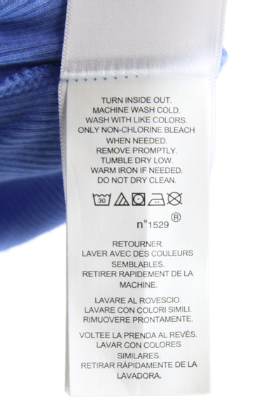 Polo Ralph Lauren Women Ringer Tank High Neck Blue Size S