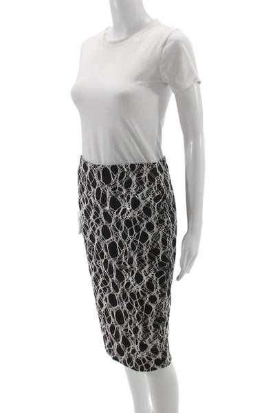 Elizabeth & James Women Straight Pencil Skirt Black Midi Size L