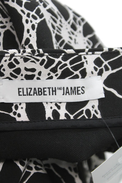 Elizabeth & James Women Straight Pencil Skirt Black Midi Size L