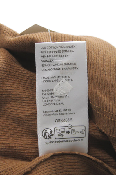 We The Free Women Brown Bohemian Basic Sleeveless Tank Crewneck Size M