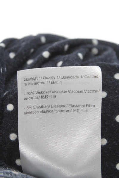 Escada Sport Women Wrap Dress Dark Blue V-Neck Knee Length Size 36
