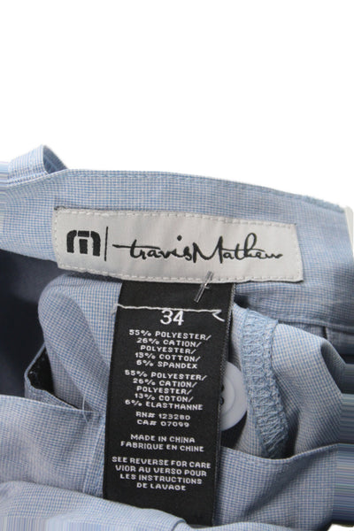 Travis Mathew Mens Chino Shorts Gray Button Closure Size 34