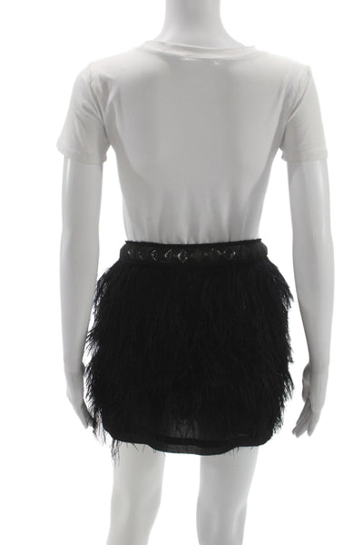 Michael Kors Women Black Mini Skirt Polyester Size 0