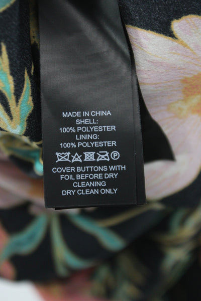Kate Spade New York Women Fit & Flare Mini Dress Black Floral Size 00