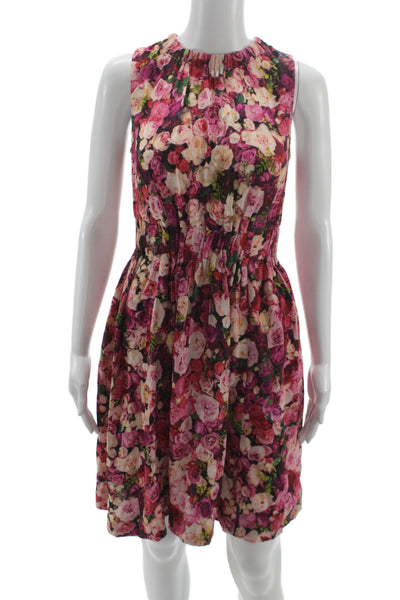 Kate Spade New York Women Fit & Flare Sundress Pink Knee Length Size 0