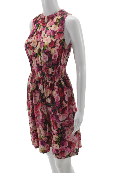 Kate Spade New York Women Fit & Flare Sundress Pink Knee Length Size 0