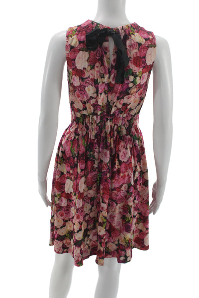 Kate Spade New York Women Fit & Flare Sundress Pink Knee Length Size 0