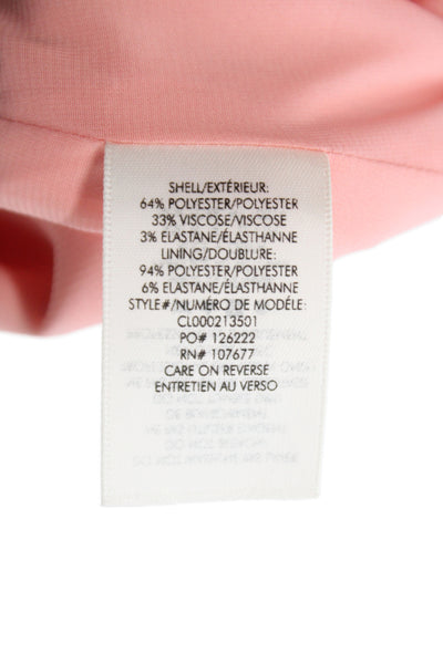 Alice + Olivia Women A-Line Mini Dress Pink Sleeveless Round Neck Size 2