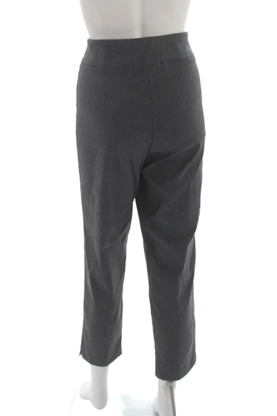 Fabrizio Gianni Women Cropped Ankle Dress Pants Dark Gray Size 14