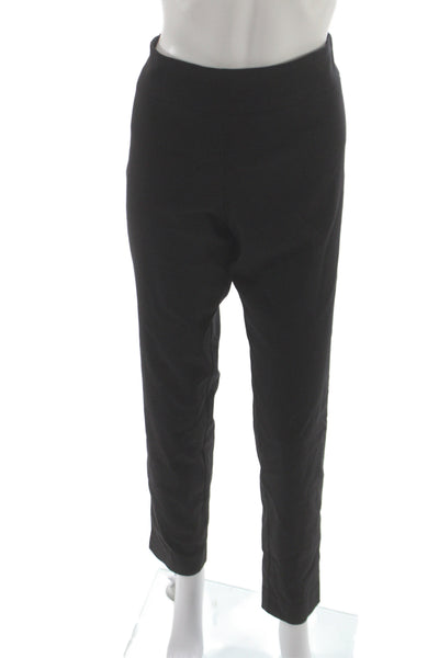 Fabrizio Gianni Womens Ankle Dress Pants Black Cotton Spandex Size 12