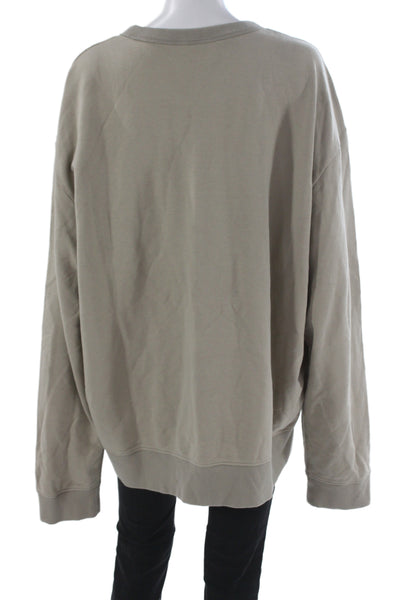 AG Mens Beige Pullover Sweatshirt Big & Tall Size 2XL
