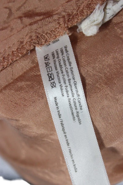 FP One by Free People Women Tan Mini Sundress Square Neck Knee Length Size M