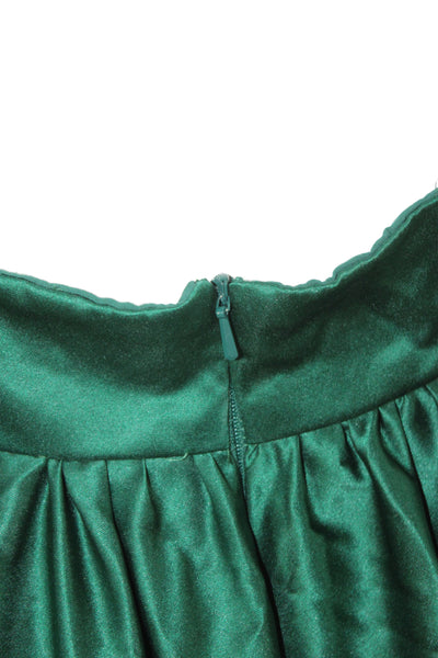 La Femme Womens Ball Gown Dress Green Sleeveless Zip Long Size 8