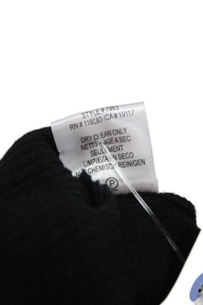 Minnie Rose Women Sleeveless Tank Black Crewneck Cashmere Blend Size XS