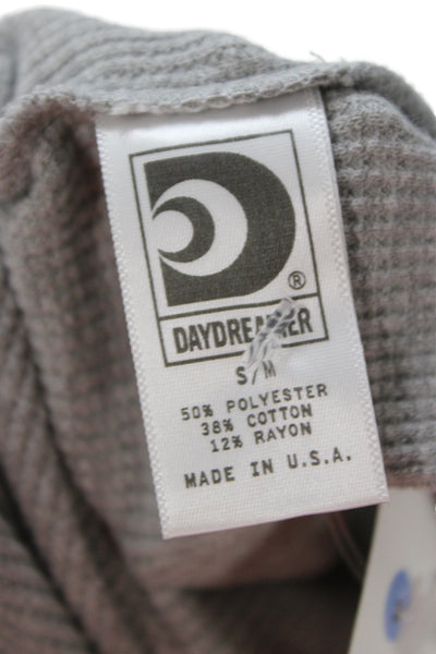 Daydreamer Women Basic Gray Cotton Cashmere Crew Neck T-Shirt Size S