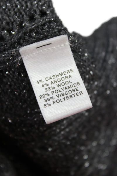 St. John Couture Unisex Dark Gray Cashmere Angora Blend Sweater Vest Size L