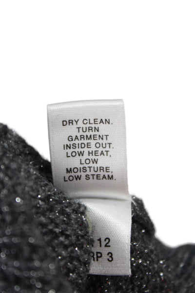 St. John Couture Unisex Dark Gray Cashmere Angora Blend Sweater Vest Size L