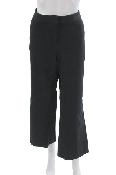 SoCa St. John Womens Cropped Dress Pants Black Size 12