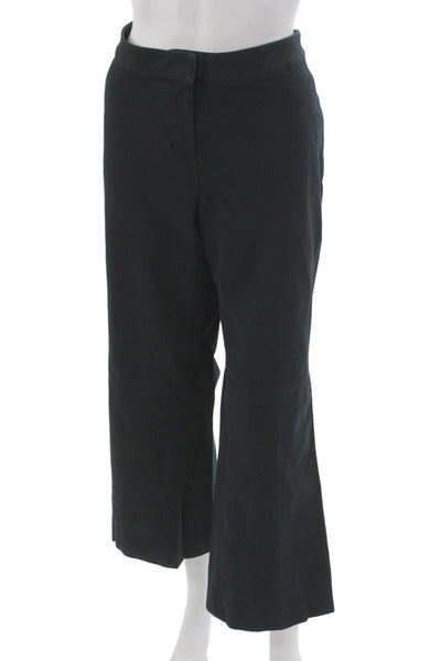 SoCa St. John Womens Cropped Dress Pants Black Size 12