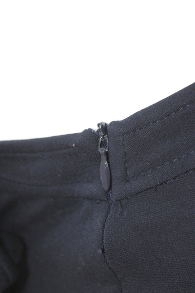 St. John Collection Womens Ankle Dress Pants Dark Blue Viscose Blend Size 14